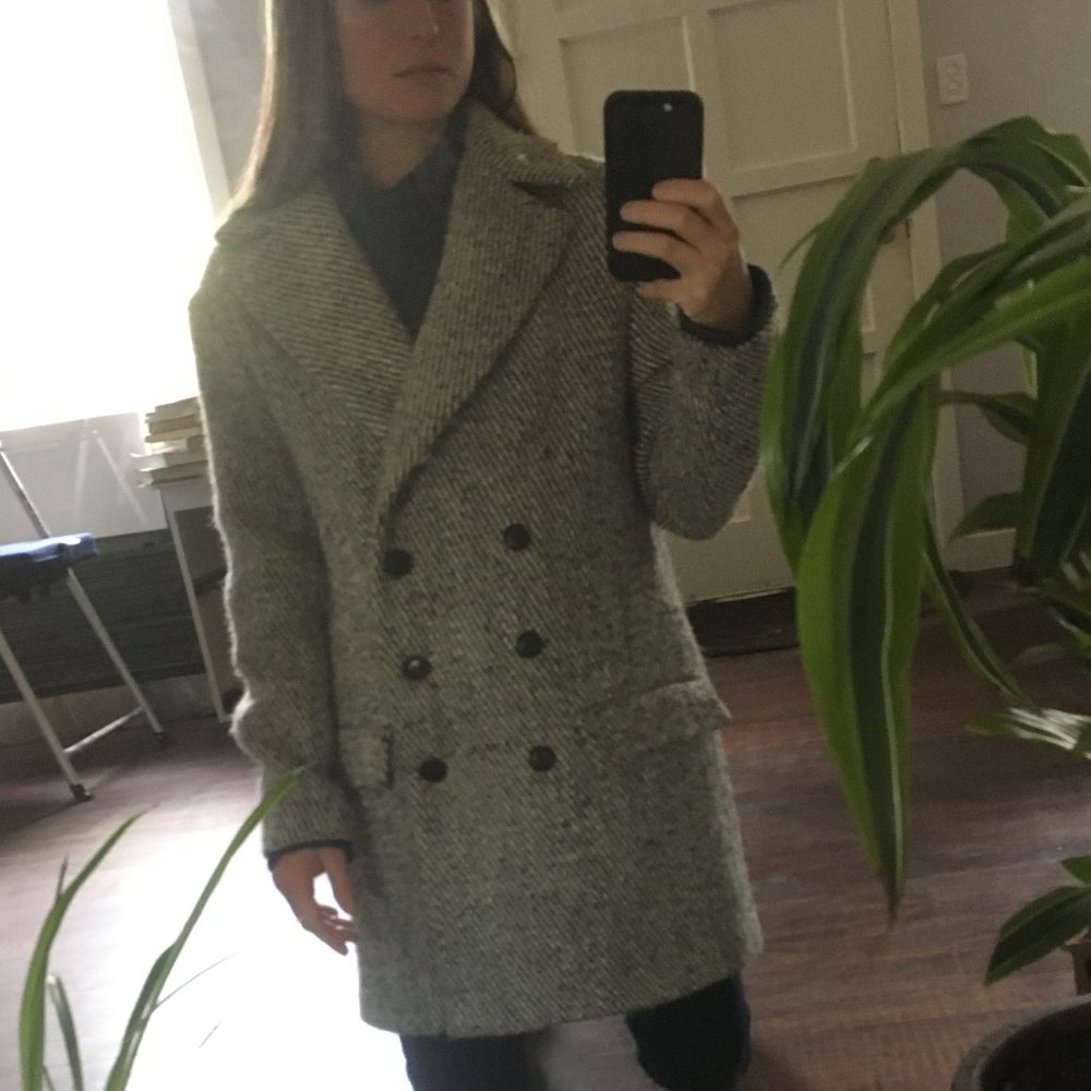 Zara Basic Double Breasted Winter Coat - image 1